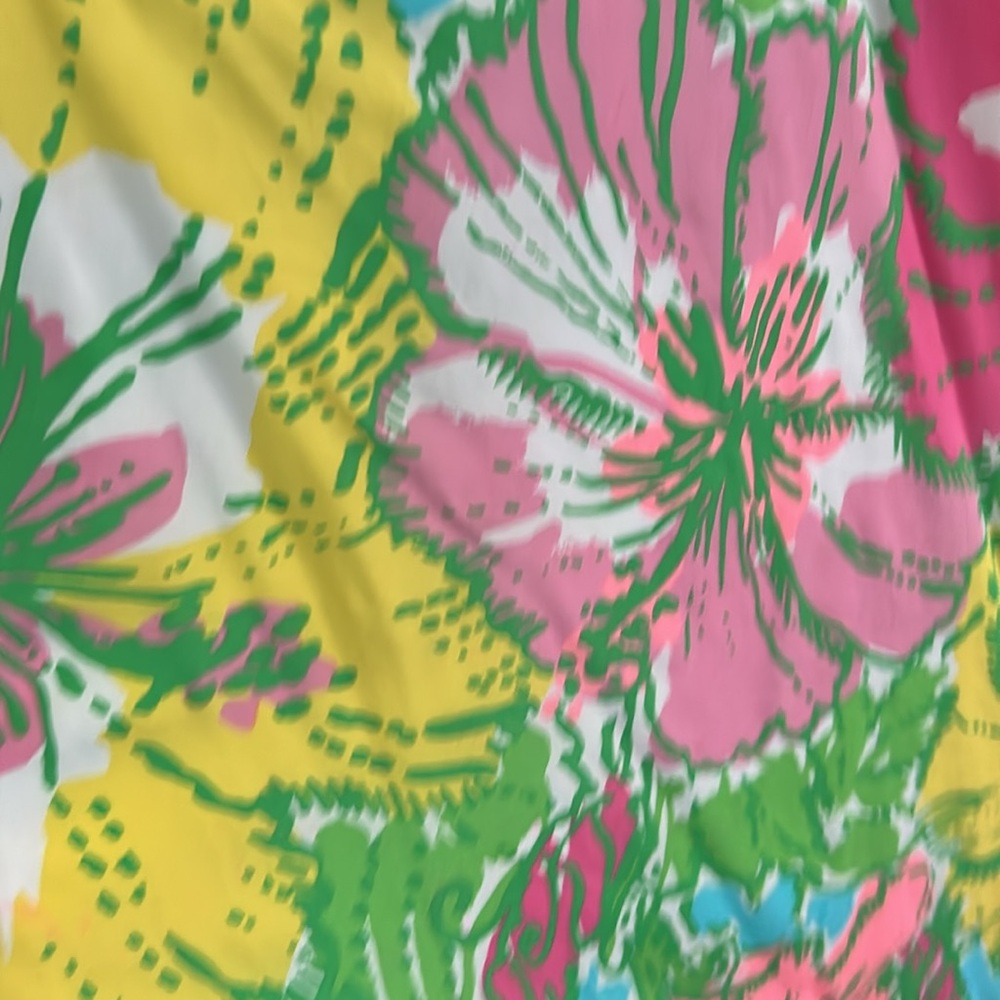 Lilly Pulitzer Pink, Green & Yellow Floral Mini Dress - Picture 2 of 3